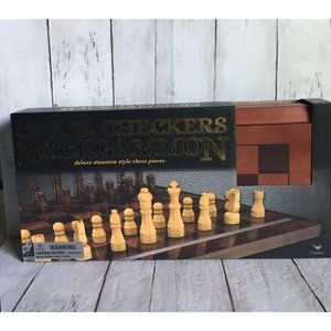 Cardinal Multi game Checkers Chess Backgammon Game